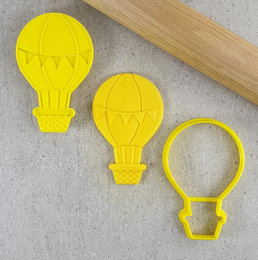 Hot Air Balloon Cookie/Biscuit Cutter & Embosser Set