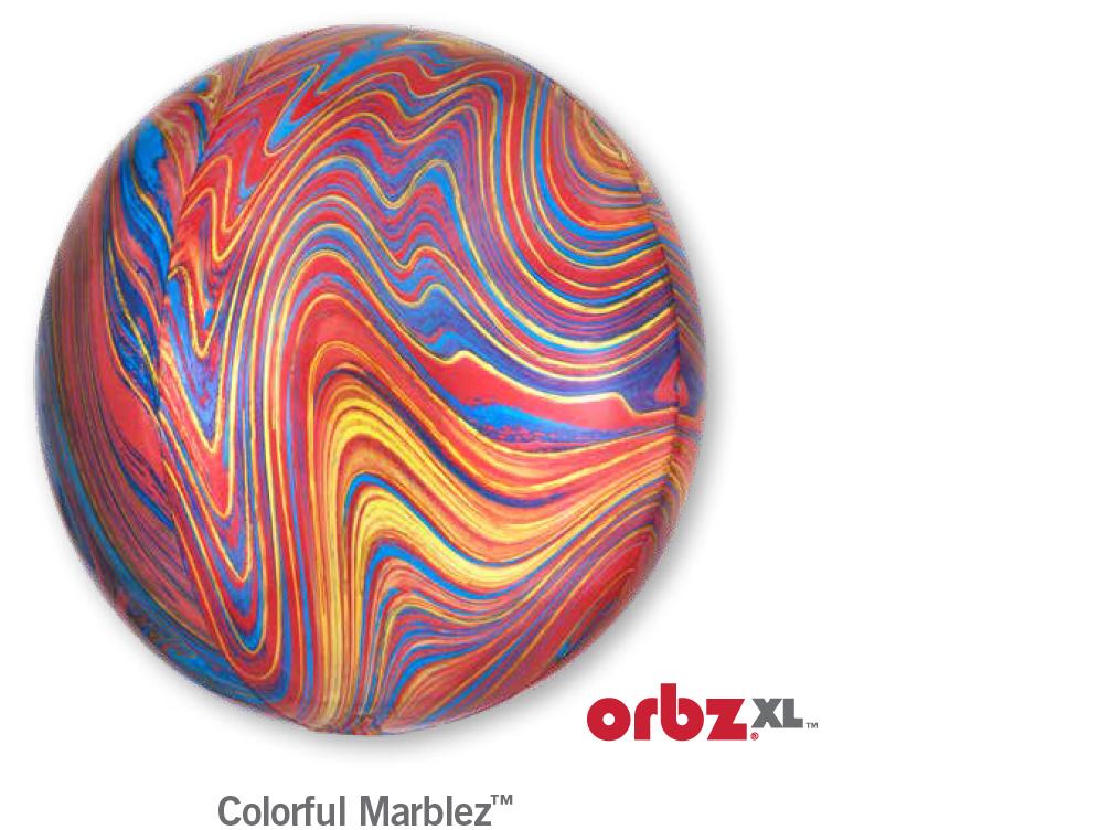 Balloon Orbz Colourful Marblez 40cm