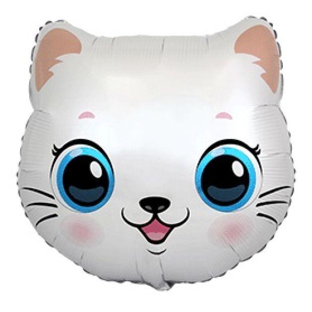 Balloon Foil Shape Cat Head 51cm X 55cm