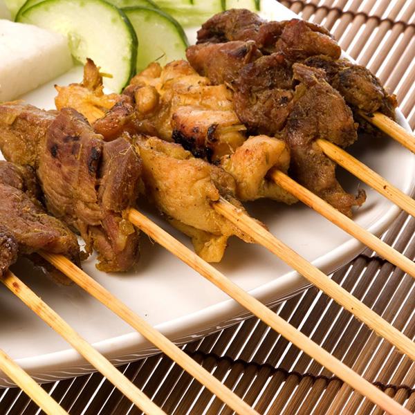 Skewers Wooden 25cm X 4mm Pk 100 Eco Friendly