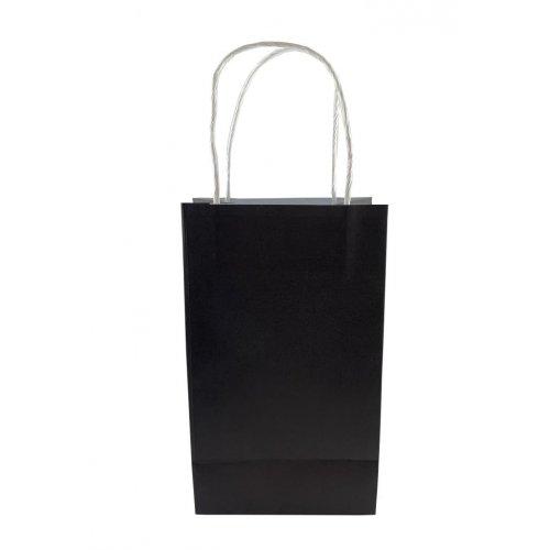 Party Loot Bag Paper Black Pk/5